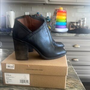 Lucky Brand Black Ankle Boots